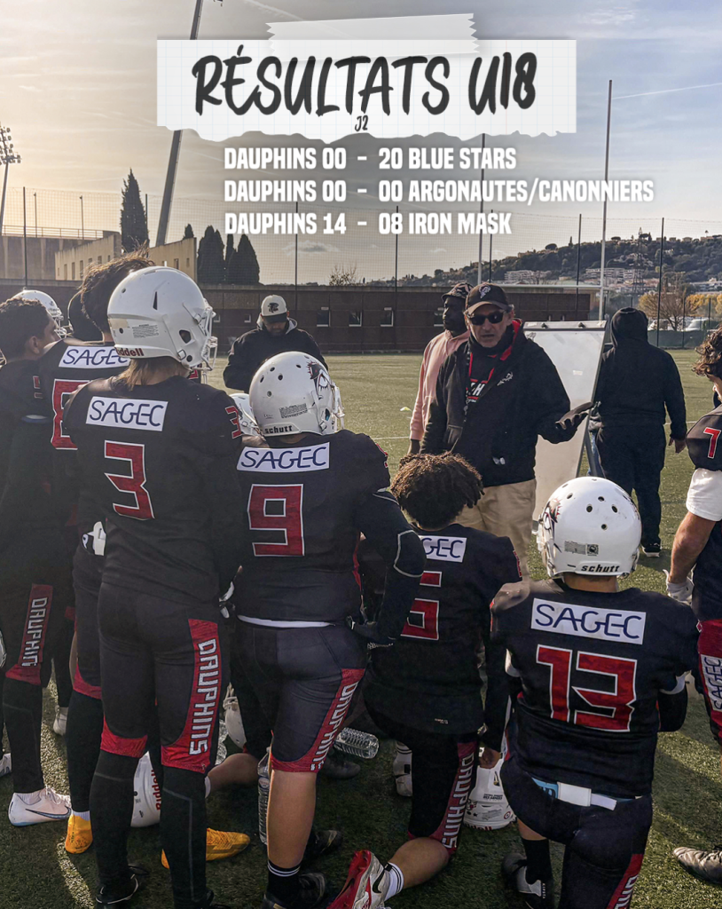 RÉSULTATS U18 🏈🐬